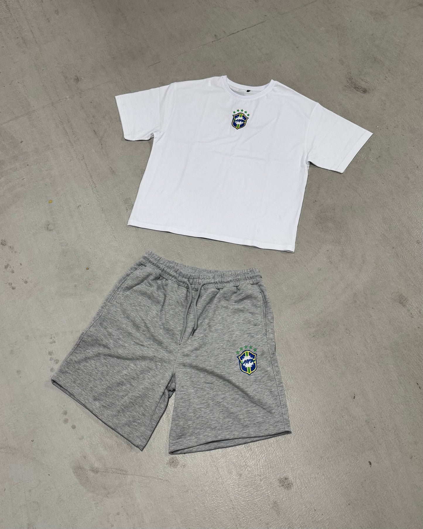 Brazil White Cropped Tee